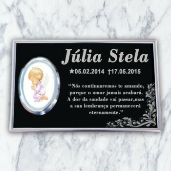 Imagem de Placa PS612 Infantil - 34cm x 23cm (Com uma foto)